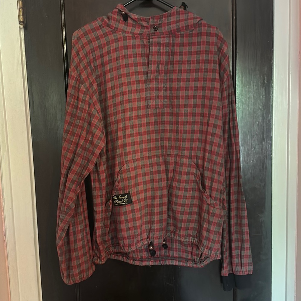 Vermont flannel lightweight hooded pullover